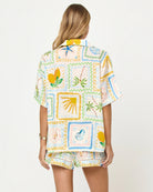 Beachy Print Linen Shorts