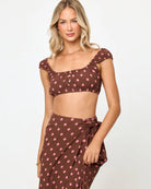 Polka dot cropped top