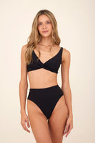 High waist bottom with medium coverage in Black