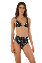 Tropical Print Adjustable Triangle Top