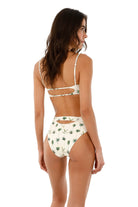 Palm Tree Print High Waist Bottom