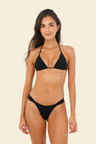 Black Minimal Coverage Bikini Bottom