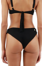 Textured medium coverage black bottom
