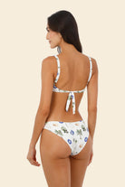Printed medium coverage bikini bottom