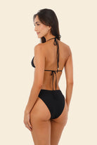 Black Mid Rise Bikini Bottom