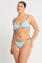 Tie side bottom with beaded straps
