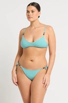 Tie side bottom with beaded straps