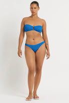 Shimmery Blue One Size Bikini Bottom