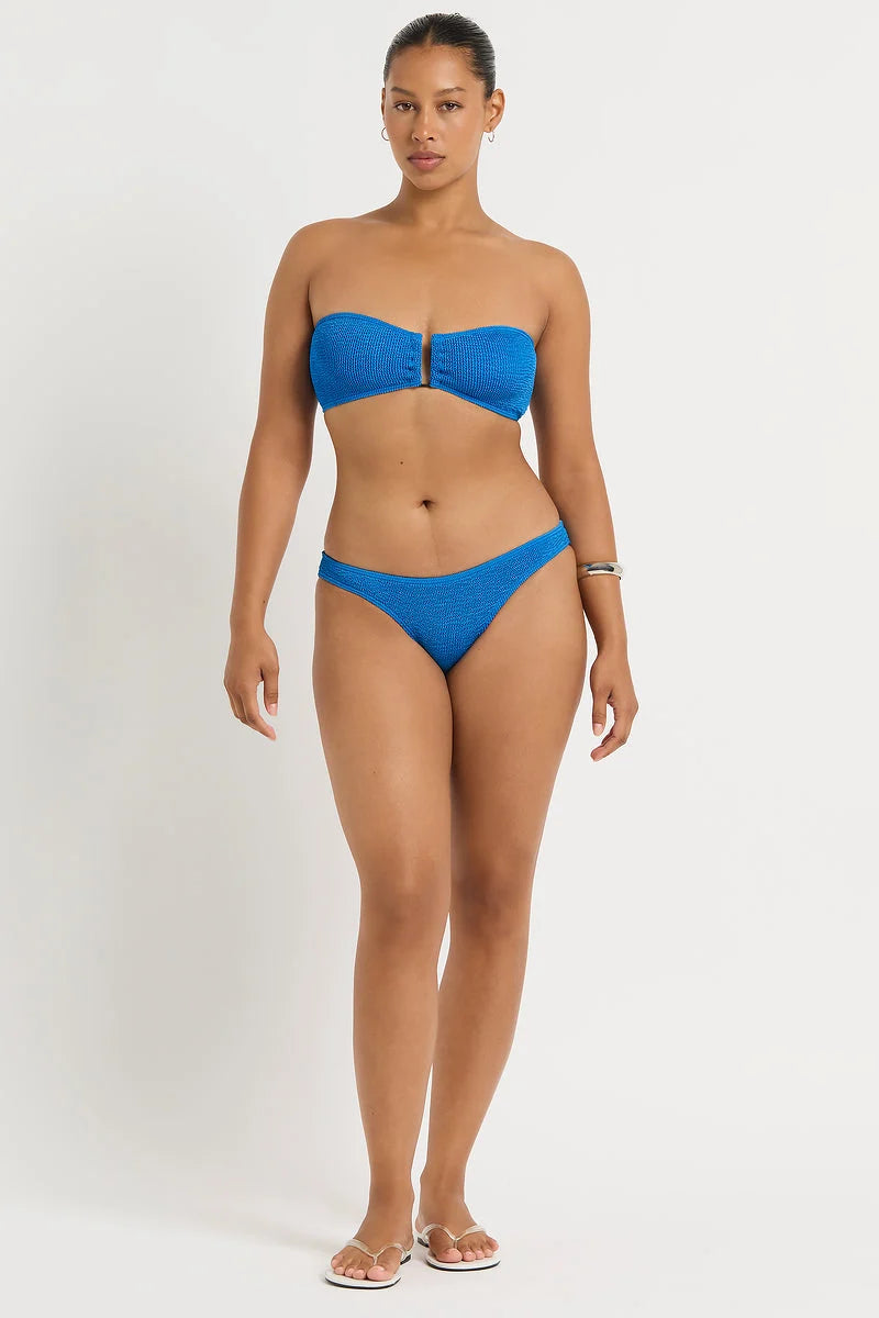 Shimmery Blue One Size Bikini Bottom