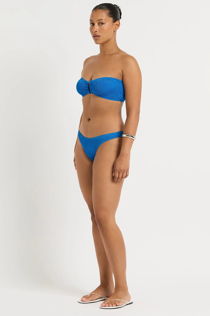 Shimmery Blue One Size Bikini Bottom