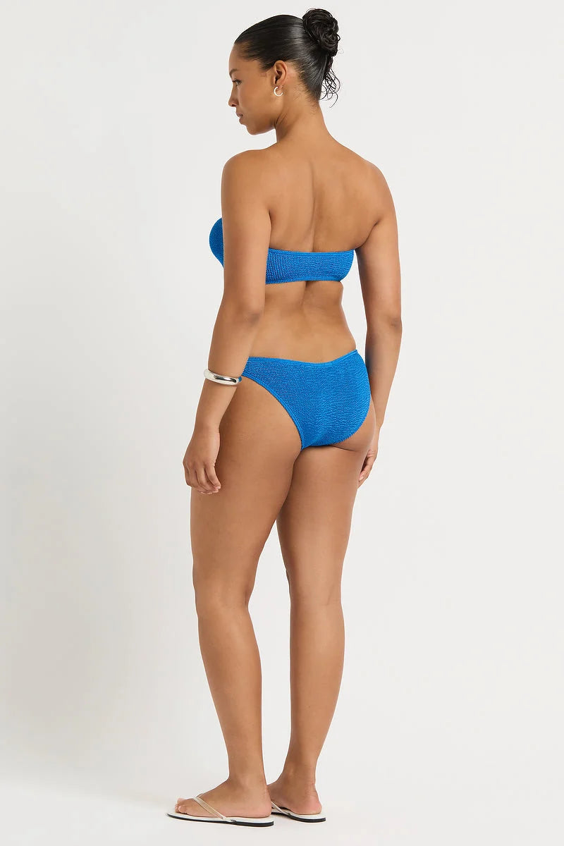 Shimmery Blue One Size Bikini Bottom