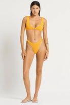 One size bikini bottom with rings on the sides