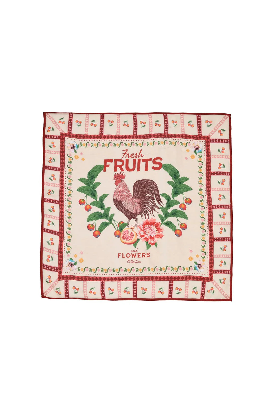 Printed bandana scarf