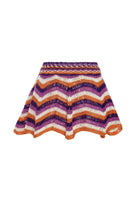 Multicolor Crochet Mini Skirt