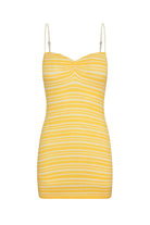Striped Yellow Mini Dress
