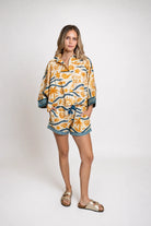 Multicolor cotton shorts