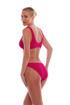 One size textured bottom in Raspberry Red