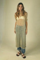 Sheer shimmery coverup dress