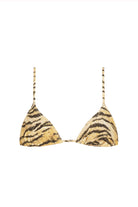 Adjustable triangle top in Tiger print