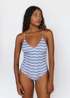 Colorful Print Scoop Neck One Piece