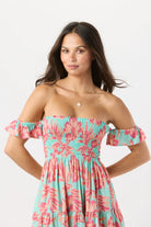 Colorful print mini dress