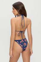 Colorful bikini bottom with strawberry print