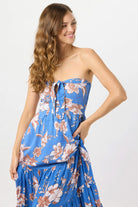 Long floral print one size maxi dress