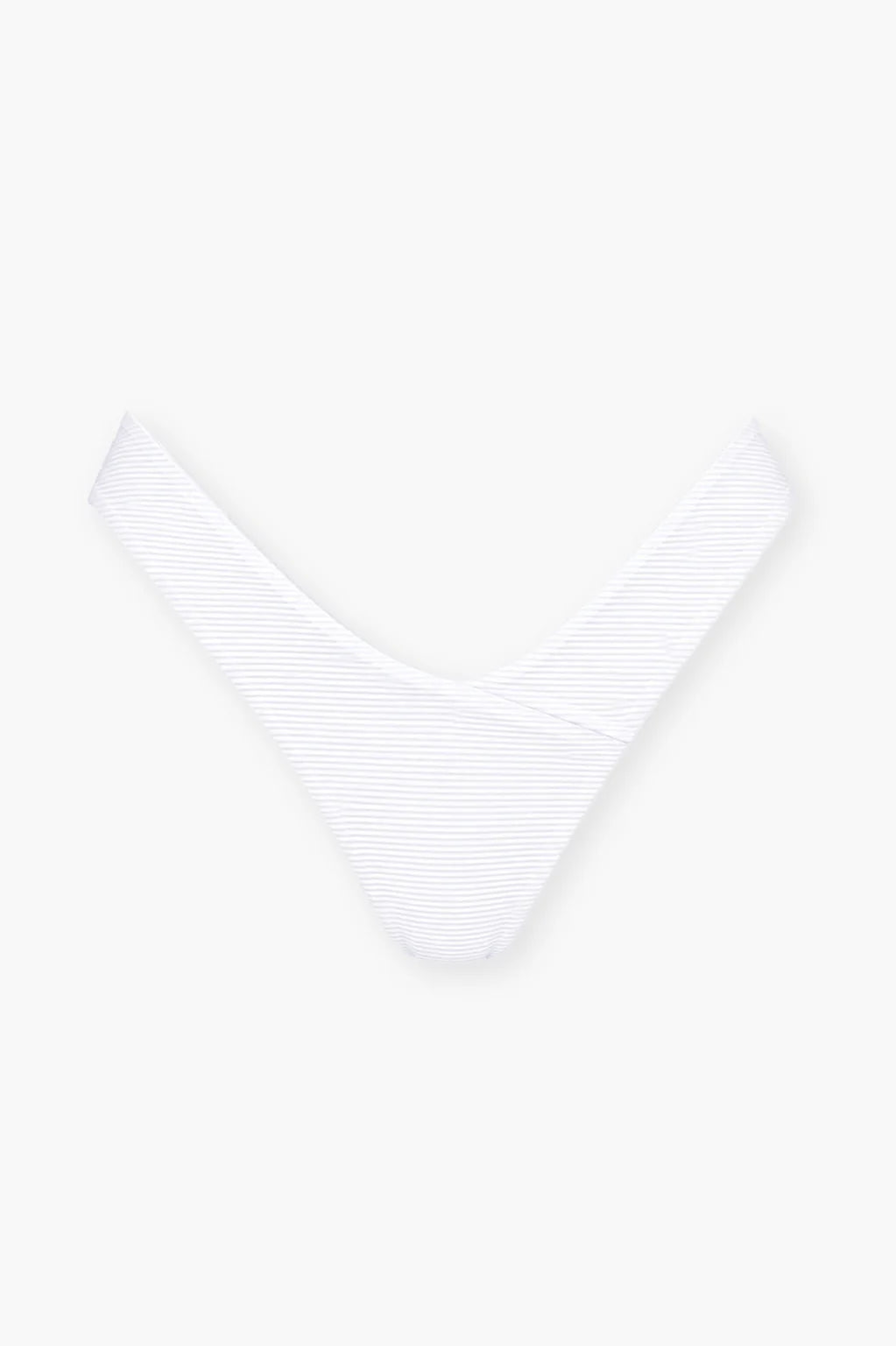 White Micro Rib Bikini Bottom