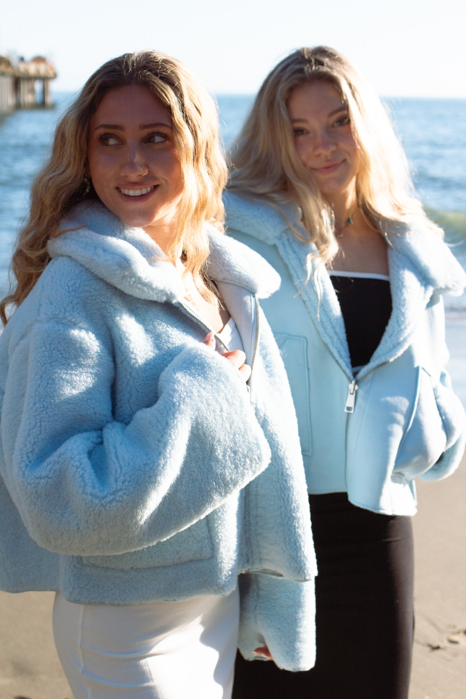 Reversible Light Blue Jacket – Xandra Swimwear, LLC