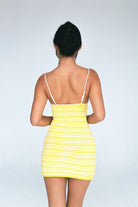 Striped Yellow Mini Dress