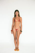 Snake Skin Print Tie Side Bottom 