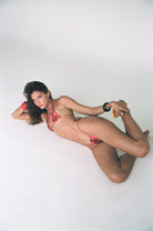 Snake Skin Print Tie Side Bottom 