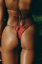 Snake Skin Print Tie Side Bottom 