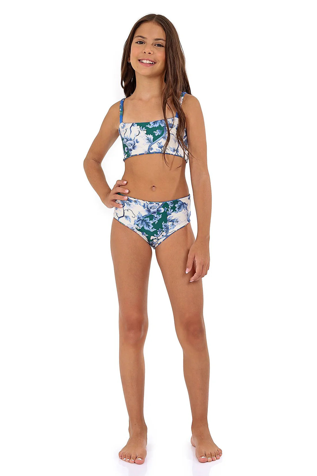 Girls' reversible bikini set
