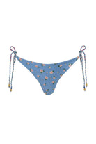 Reversible tie side bikini bottom in floral print 