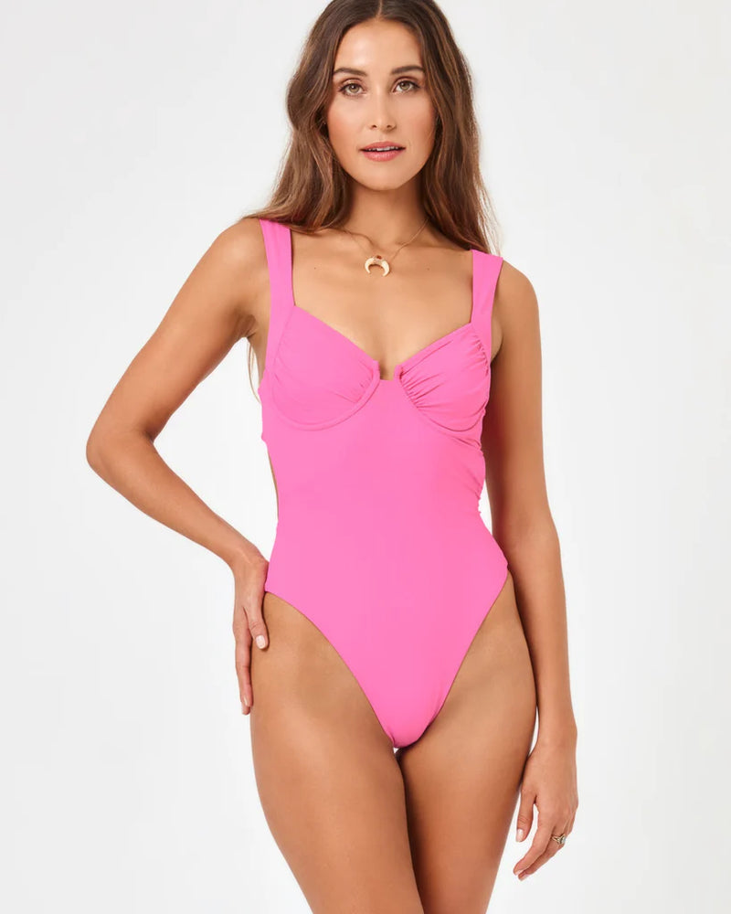 Bubblegum pink sales bathing suit