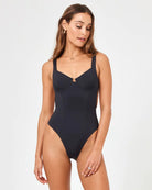 Black Underwire One Piece 