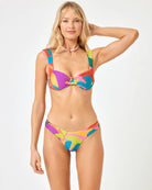 Bright Multicolor Underwire Top