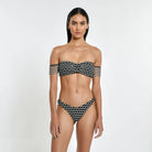 Textured Black And White Bandeau