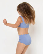 Girls' two piece bikini in light blue