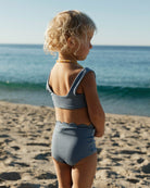 Girls' two piece bikini in light blue