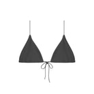 Black micro string triangle top