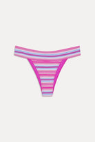 Striped multicolor bikini bottom