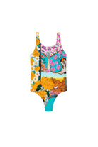 Reversible multicolor kid's one piece