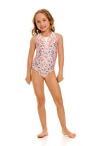 Reversible multicolor kid's one piece