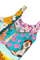 Reversible multicolor kid's one piece