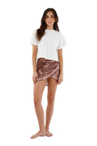 Snake print sarong