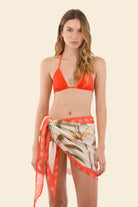 Palm print mini sarong