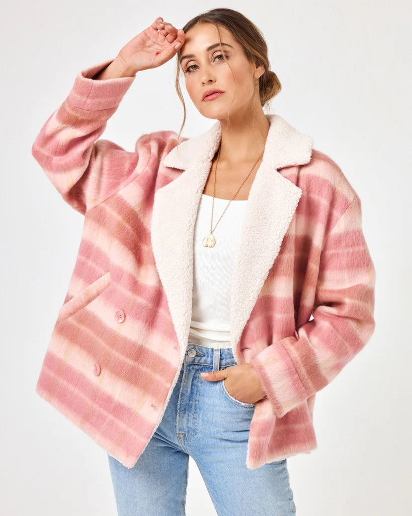 
                  
                    Pink Plaid Winter Jacket
                  
                