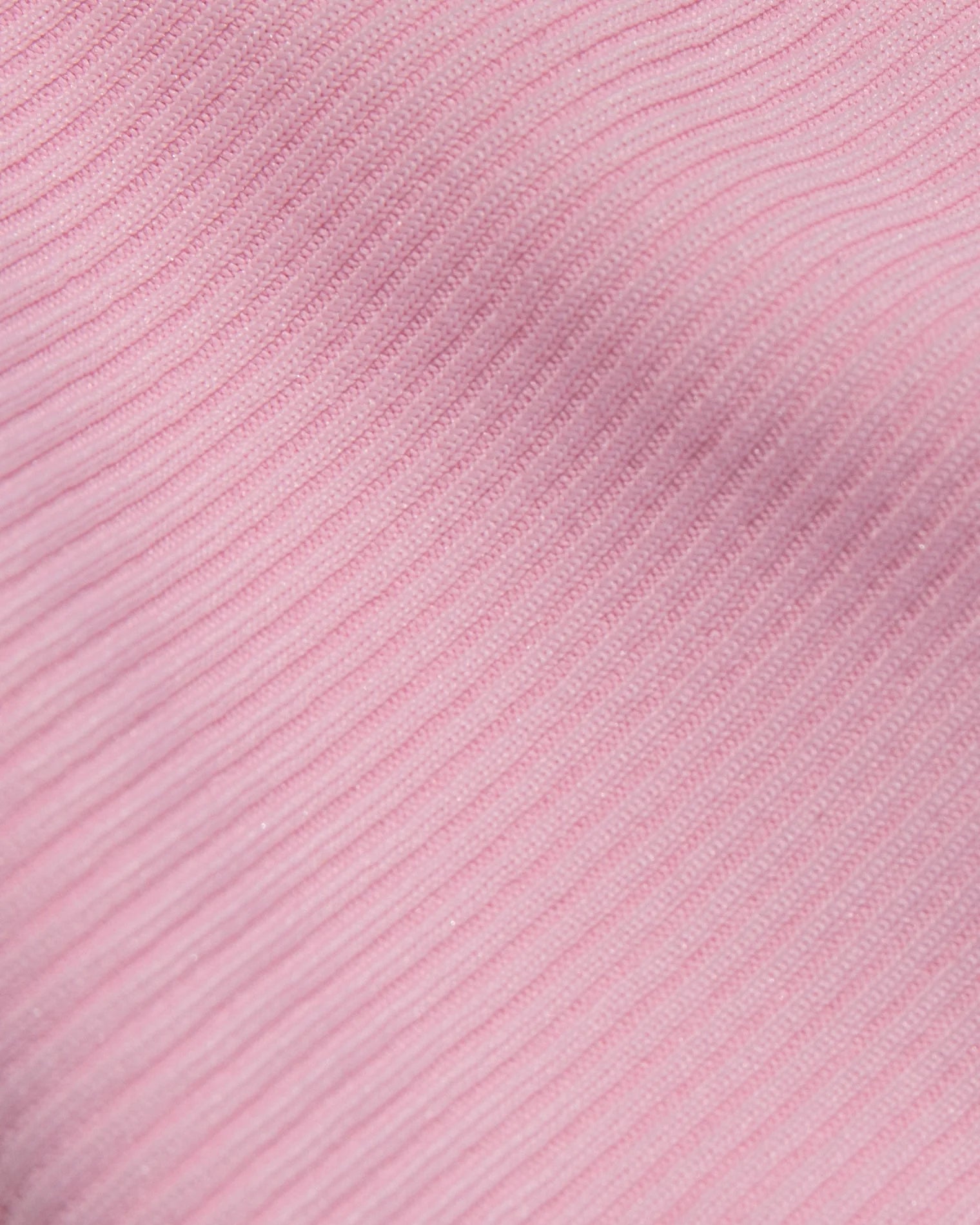 Ribbed high leg bottom in light pink